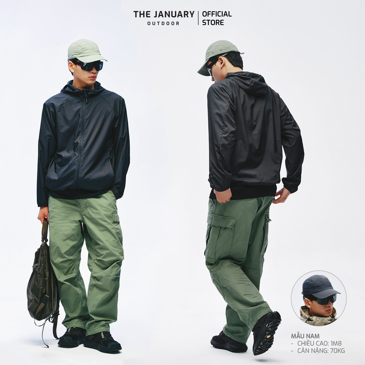 TJO outdoor clothing available at The Gate Tam Coc – windbreakers and trekking wear