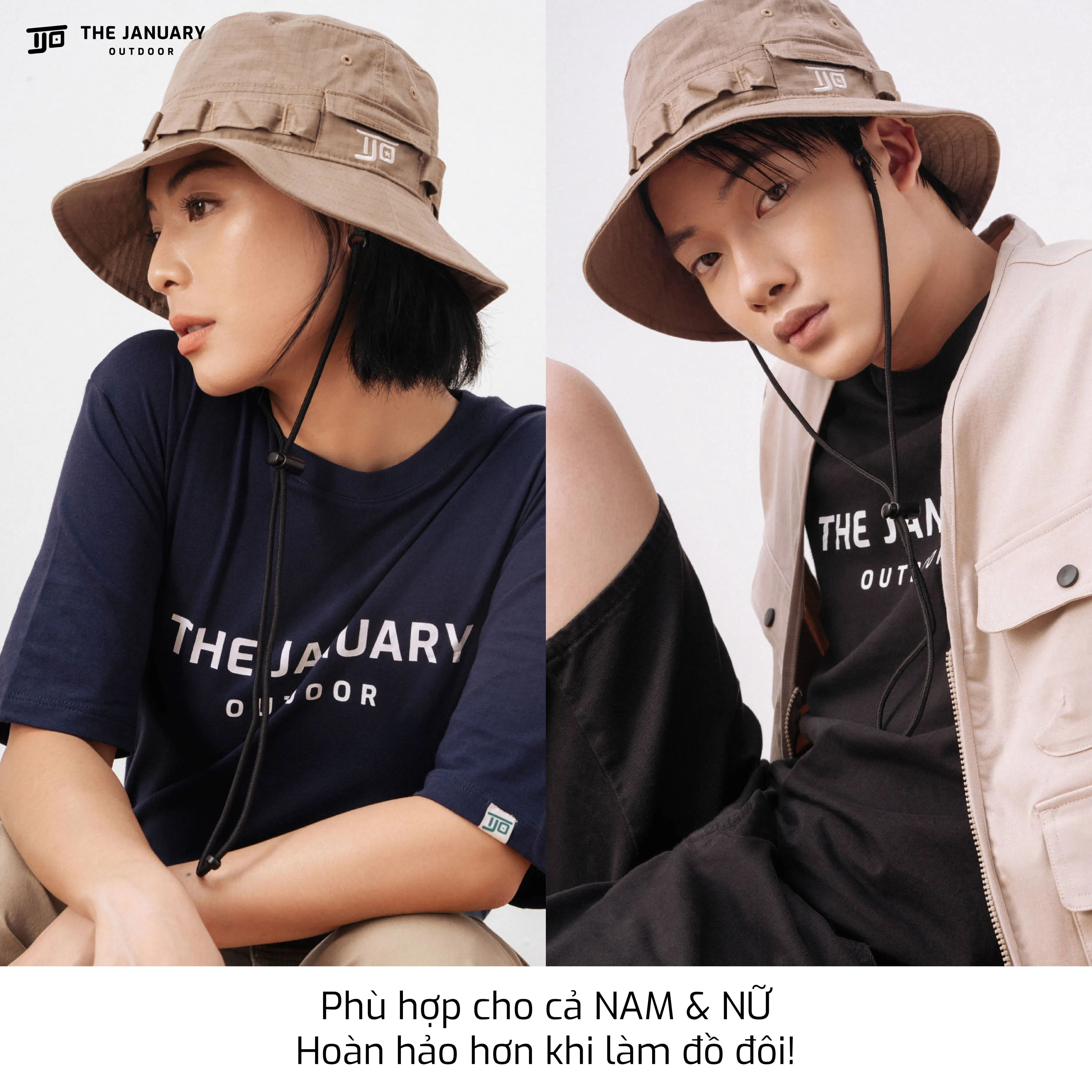 Mũ bucket hat outdoor TJO – phụ kiện trekking dã ngoại camping The January Outdoor